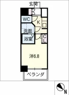 CKーRESIDENCE野並駅前【7階】の間取り