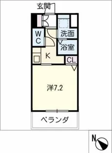 CKーRESIDENCE野並駅前【7階】の間取り