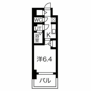 メイクス名駅南Ⅱ【13階】の間取り