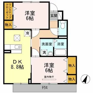 パークハウス A棟【1階】の間取り