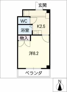 アムール塩池Ⅱ【2階】の間取り