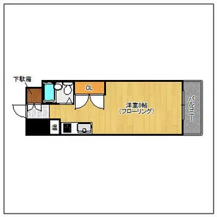 ハッピーエステート大濠【5階】の間取り