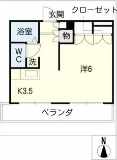 CASA NOAH高峯町【4階】の間取り