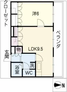 CASA NOAH高峯町【2階】の間取り