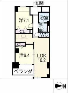 イーグルヘッド橦木【3階】の間取り