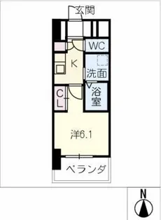 サーティスリー上前津【5階】の間取り