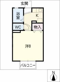 サンセール【1階】の間取り