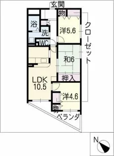 グランドメゾン勝川【3階】の間取り