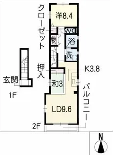 シャトル東町【2階】の間取り