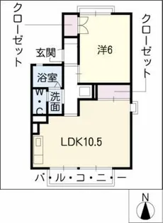 セジュール田中A棟【2階】の間取り