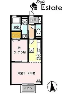 エスポワール豊田【1階】の間取り