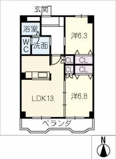 ステラ霞Ⅱ【3階】の間取り