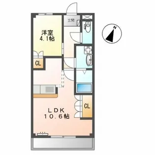 サンシャインH.O【1階】の間取り