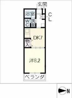 ラピスタウン緑丘通り 【4階】の間取り