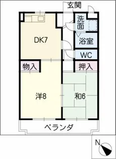 シードルハイツⅢ【1階】の間取り