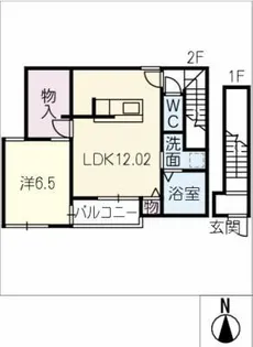 クラスワーク藤里町【2階】の間取り