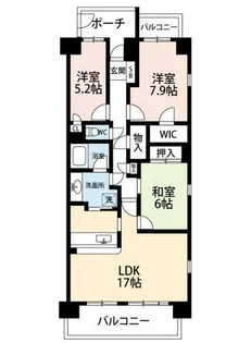 刈谷寿町パーク・ホームズ【803号室】の間取り