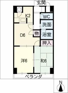 リバージュ【1階】の間取り