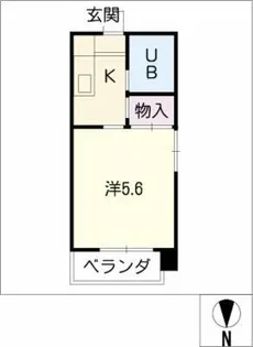 富士レイホービル第5【4階】の間取り