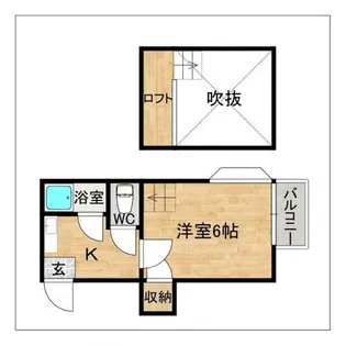 塚本ハイツ A棟【101号室】の間取り