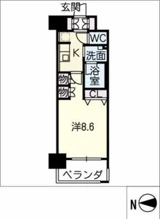 TENAS丸の内【6階】の間取り