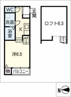 アレッタ大曽根【1階】の間取り