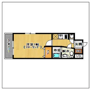 ピュアドームエクサイト博多アネックス【5階】の間取り