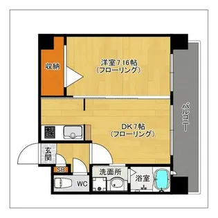 HF大濠レジデンスBAYSIDE【404号室】の間取り