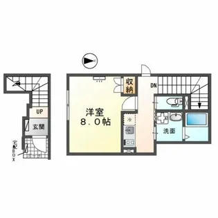 エミフル妙音【2階】の間取り