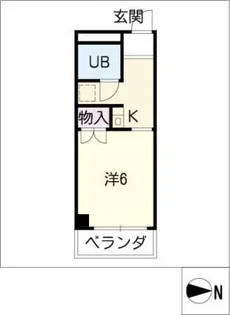 ハイシティーやの【2階】の間取り