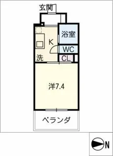 ハイム伝馬町【6階】の間取り