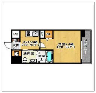 カーサ エンペサール【11階】の間取り