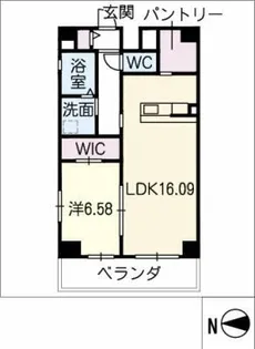 OKNIS imaike【13階】の間取り