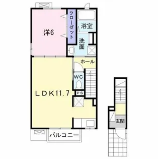 グローリー【2階】の間取り