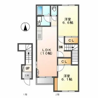 ルミエール【2階】の間取り
