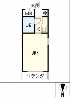 グリーンテラス20【2階】の間取り