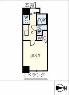 SUGAR HILLS OZONE TERRACE【2階】の間取り