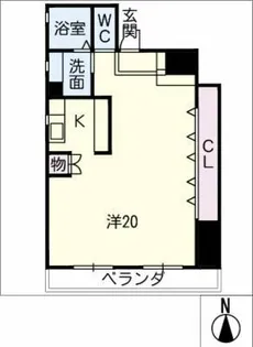 ハイツ松下【4階】の間取り