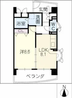 Bell Heiwa【6階】の間取り