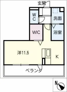 グラシューズ【3階】の間取り