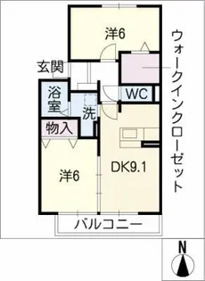 フォーリーブス【1階】の間取り