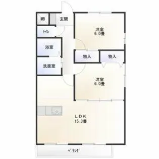 エクセル祥雲【2階】の間取り