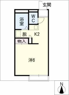 ヒルズ平子【2階】の間取り