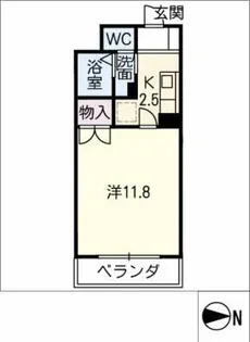 フローラⅡ【2階】の間取り