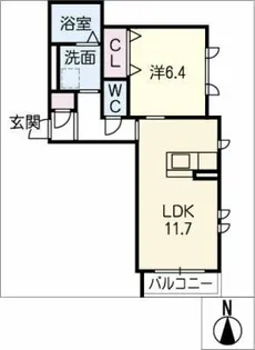 Relafort B棟【1階】の間取り