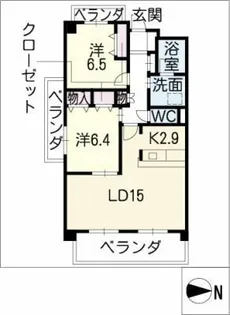 River Side【6階】の間取り