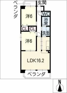 CASTELLO DI @KANON【4階】の間取り