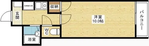 1Kの間取り画像