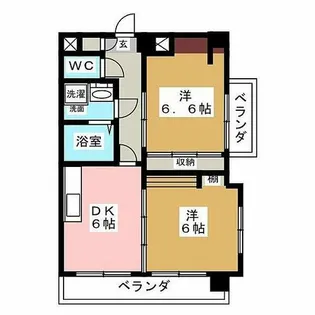 愛知県長久手市下川原【マンション】の間取り