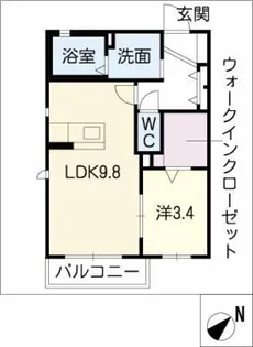 親和荘【2階】の間取り